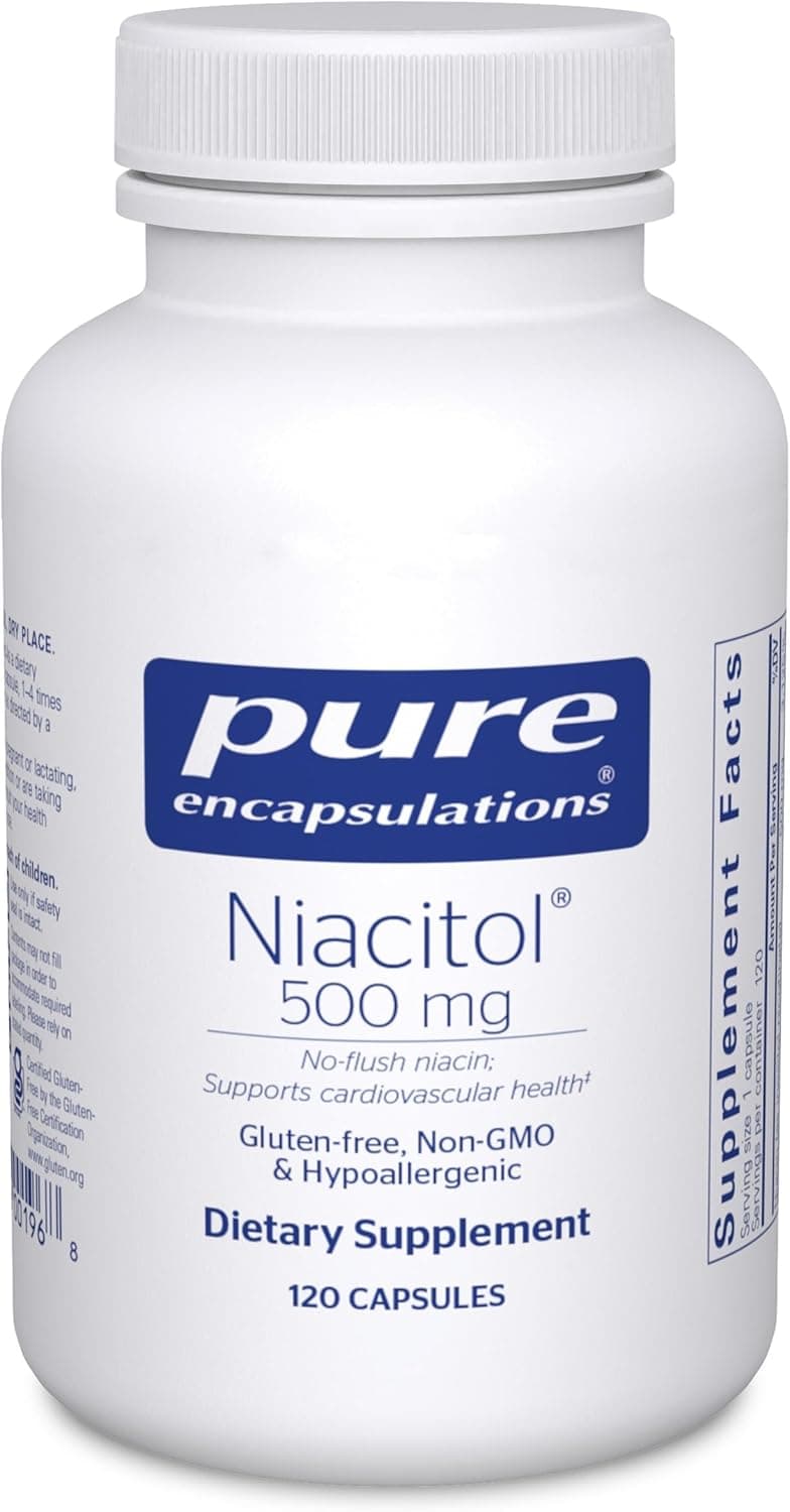 Pure Encapsulations Niacitol 500 mg | Hypoallergenic No-Flush…