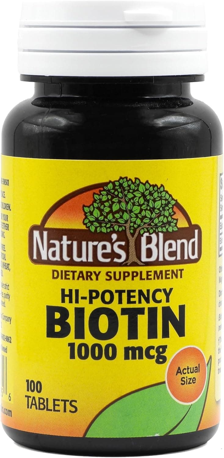 Nature's Blend Biotin Hi-Potency 1,000 mcg 100 Tabs