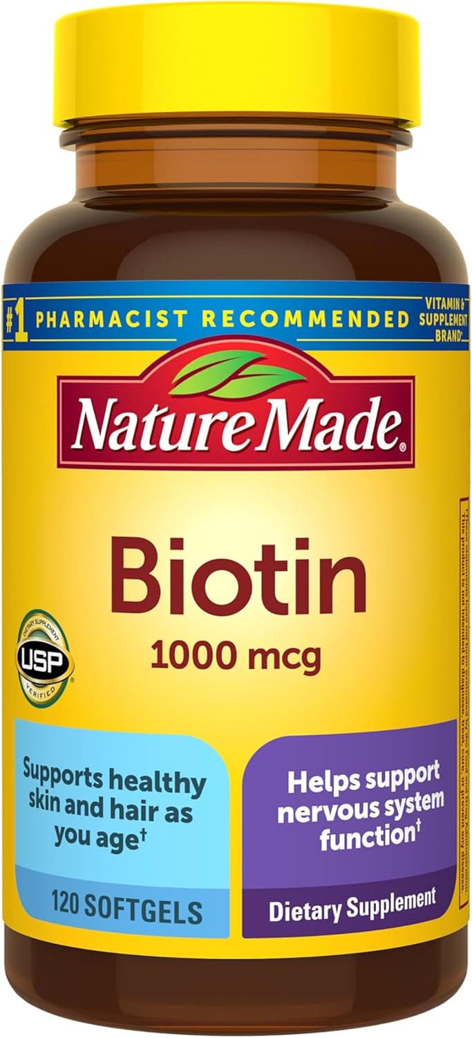 Nature Made Biotin 1000 mcg Softgels