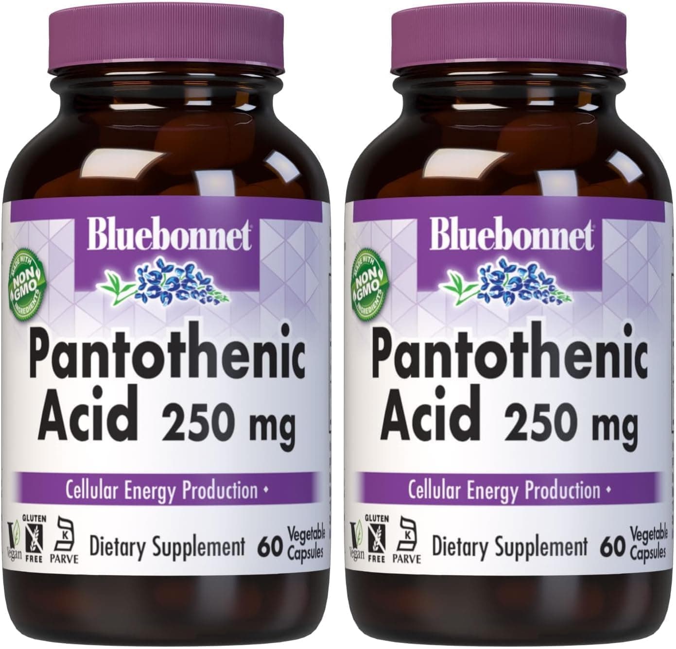 BlueBonnet Nutrition Pantothenic Acid 250 mg Daily Vitamin B5…