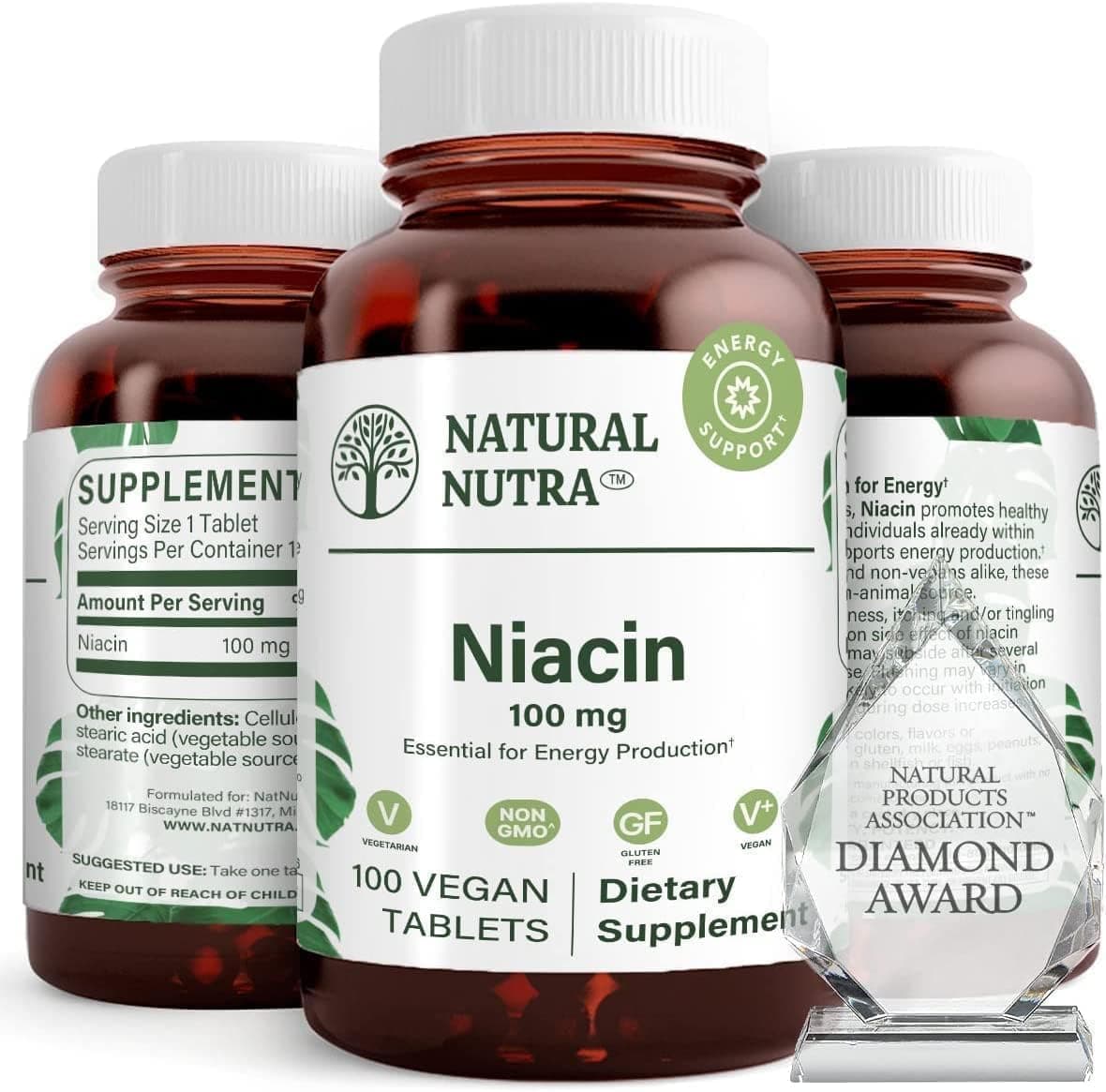 Natural Nutra Niacin Supplement for Energy