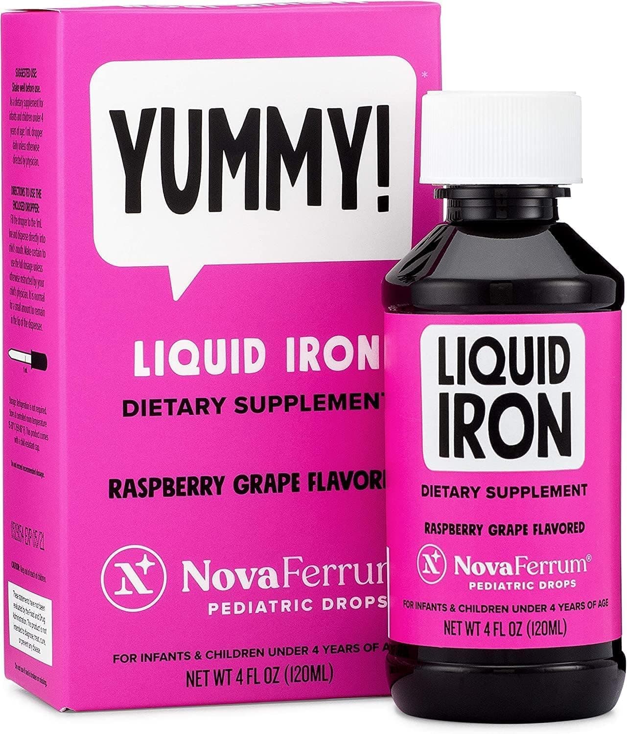 NovaFerrum Yummy | Pediatric Drops Liquid Iron Supplement…