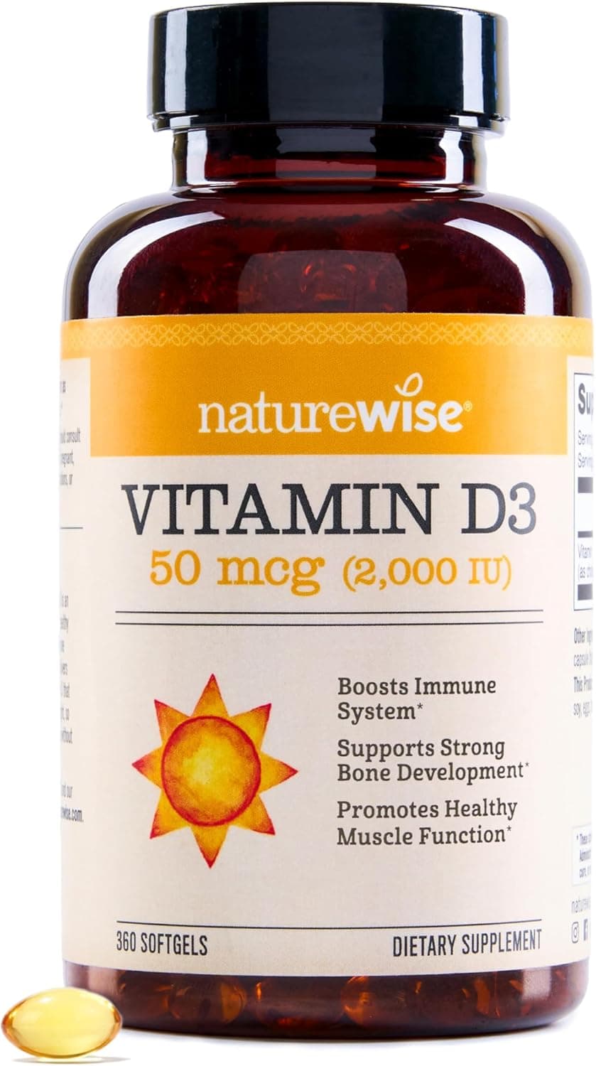NatureWise Vitamin D3 2000iu (50 mcg) 1-Year Supply for Immune…