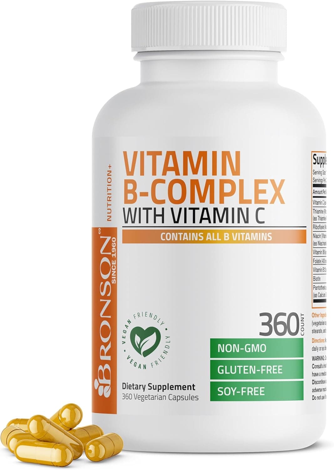 Bronson Vitamin B Complex with Vitamin C - Immune Health
