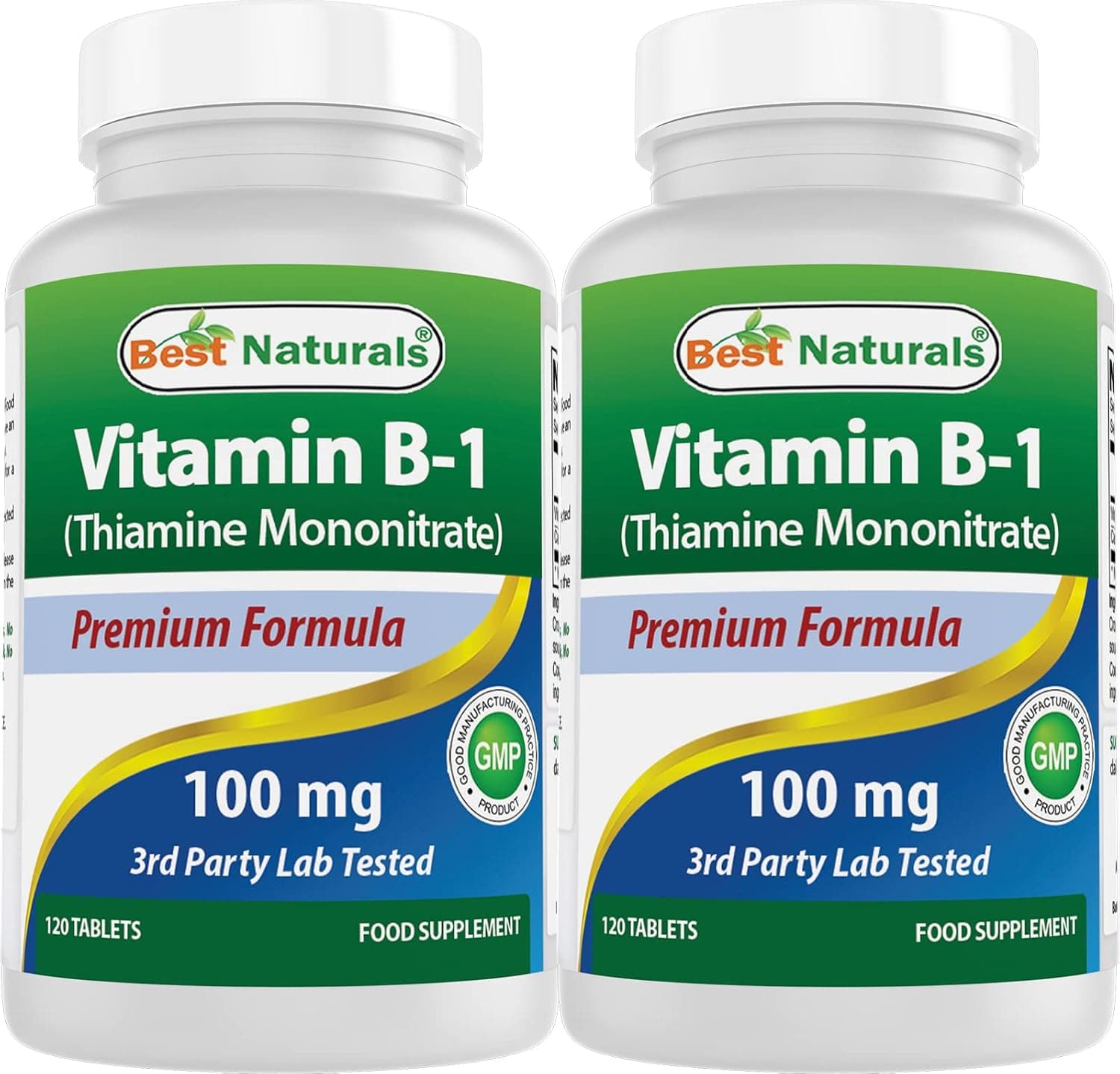 Best Naturals Vitamin B1 as Thiamine Mononitrate 100 mg 120…