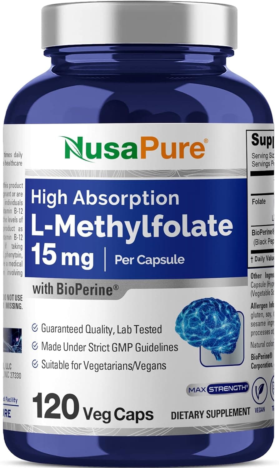 NusaPure L Methylfolate 15mg