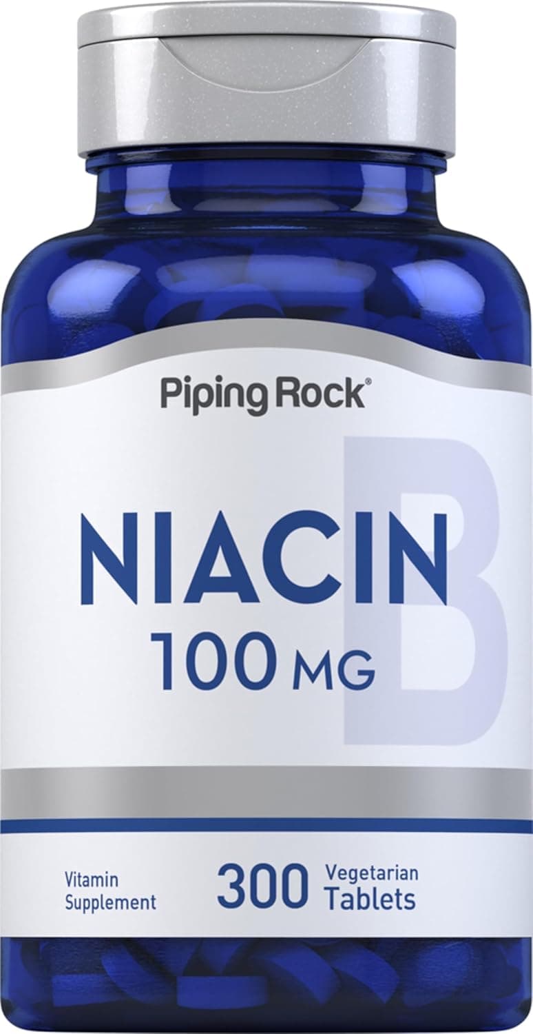 Piping Rock Niacin Supplement 100mg | 300 Tablets | Vitamin B3…