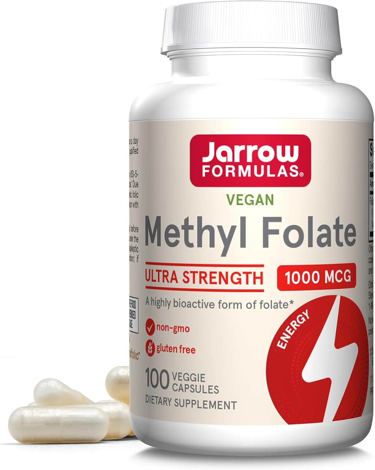 Jarrow Formulas Methyl Folate Veggie Caps - 1000 Mcg - 100…