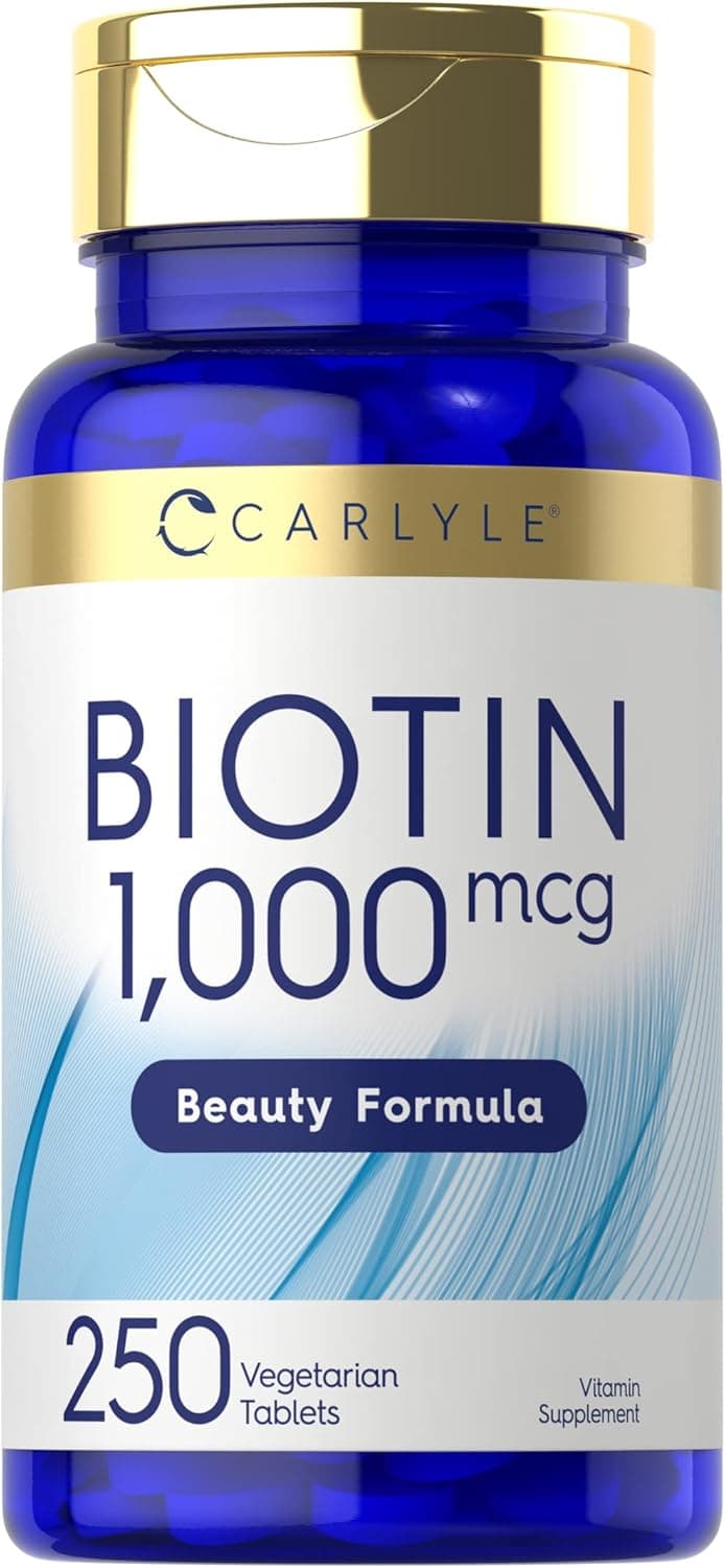 Carlyle Biotin 1000mcg | 250 Vegetarian Tablets | Beauty…