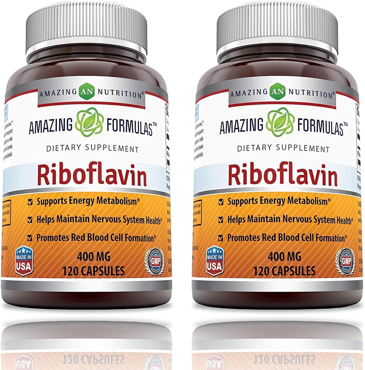 Amazing Formulas Riboflavin 400 mg Capsules | Vitamin B2…